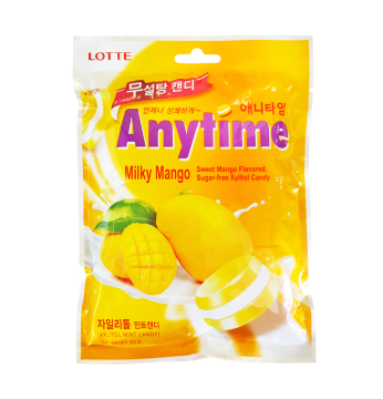 Карамель леденцовая со вкусом Манго Lotte Anytime, 74 гр (Корея)
