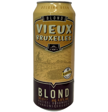 Пиво Blond Vieux Bruxelles (Блонд Вьё Брюссель) 4,8% ж/б 0,5л